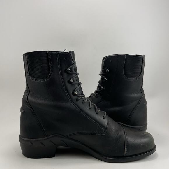 Ariat Boots Paddock Scout Zip Cap Toe Ankle Black Womens Size 7 B Western - Picture 4 of 11